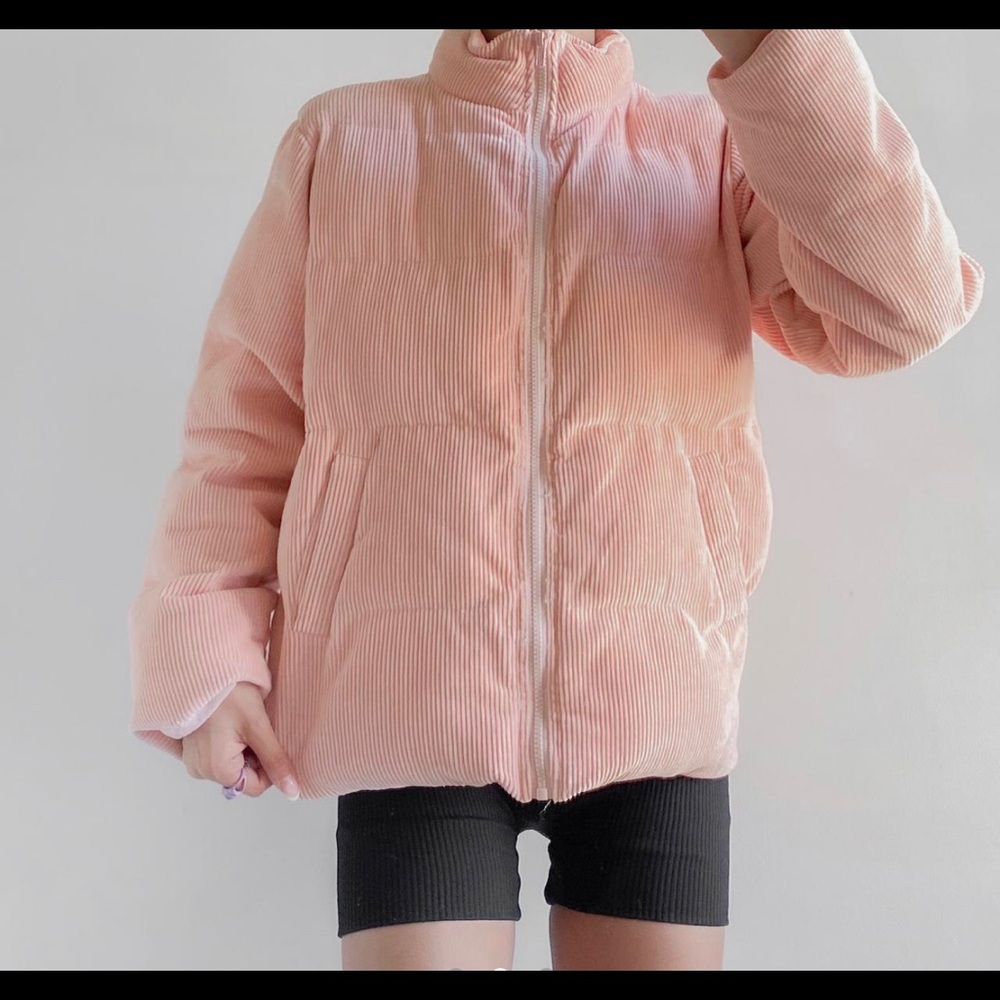 Daisy Street - Pink Corduroy Puffer
Jacket
